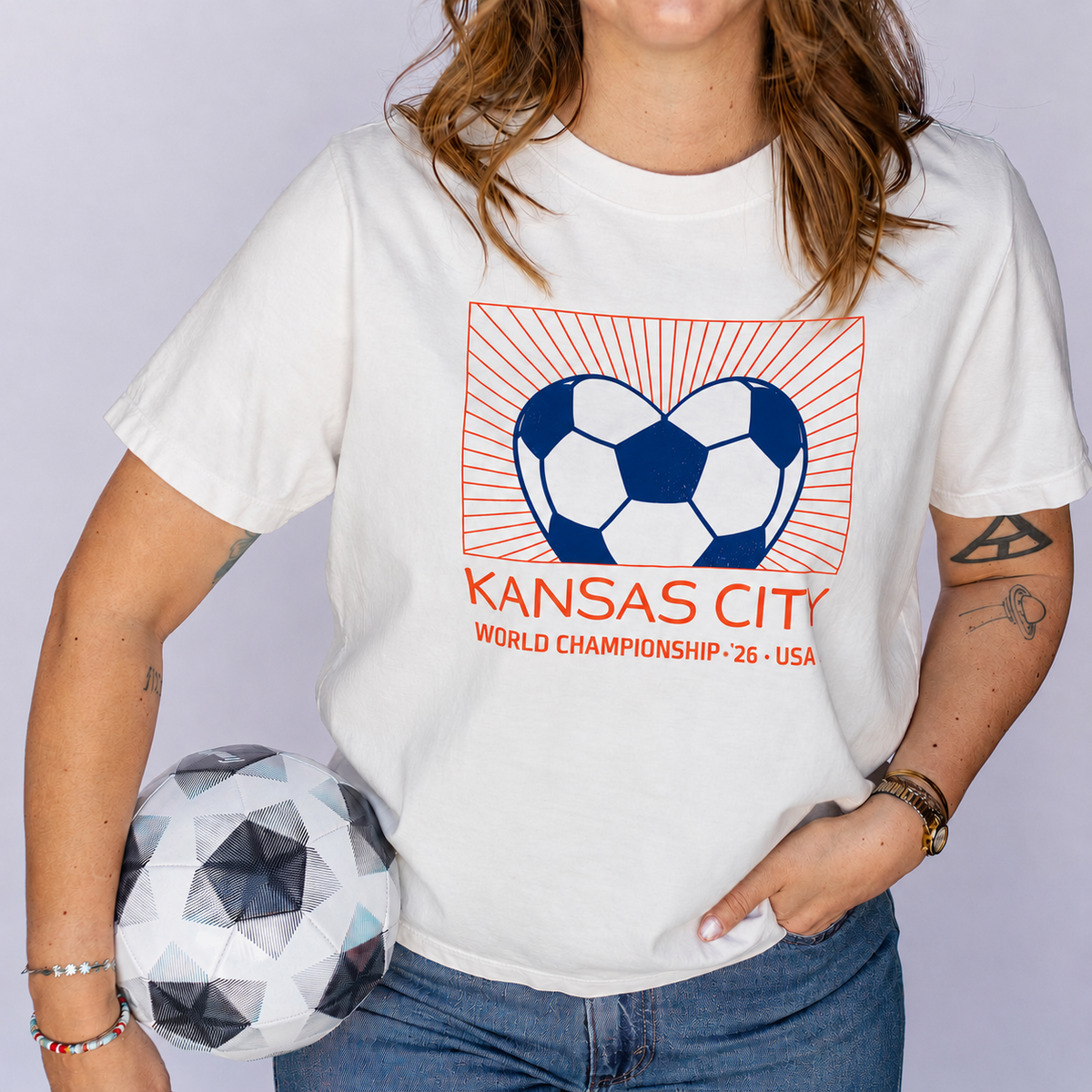 Soccer World Championship Tee - Ivory