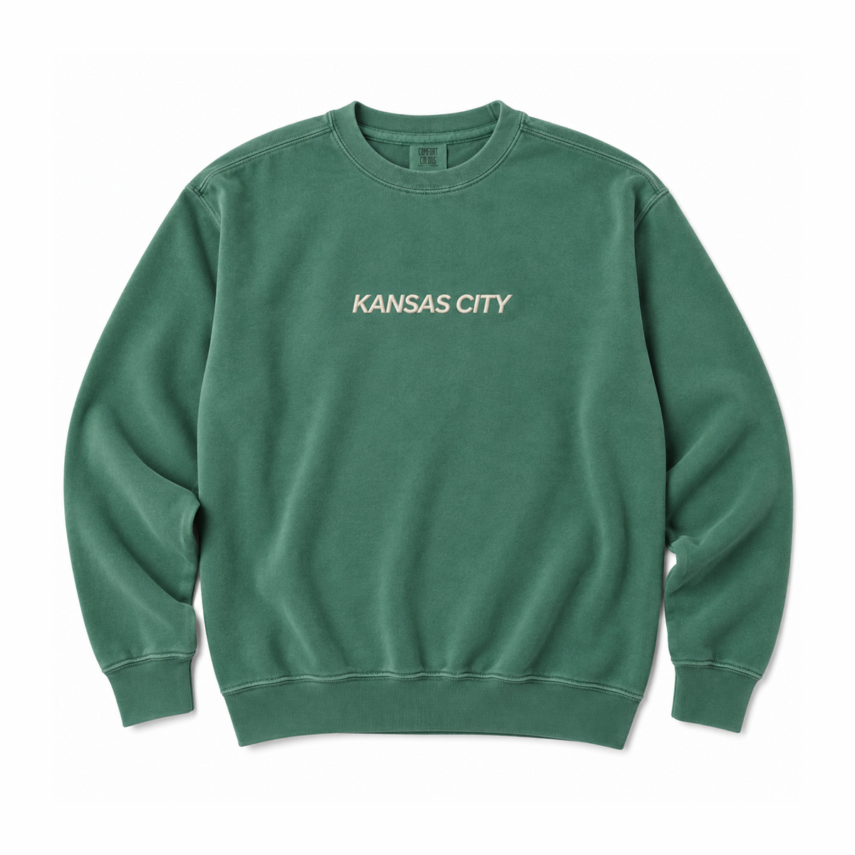 Kansas City Embroidered Sweatshirt - Green