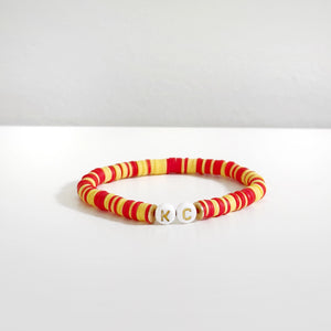 “KC” Red & Yellow Bracelet