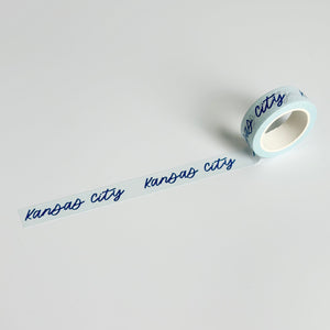 Washi Tape - Blue Kansas City