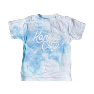 Kansas City Script Tee - Toddler - Blue Tie Dye
