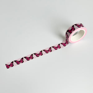 Washi Tape - Pink Monarch Butterfly