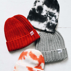 KC Knitted Beanie - Red