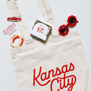 Kansas City Floral Red Watercolor Magnet