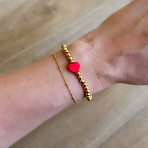 Gold Heart Bracelet