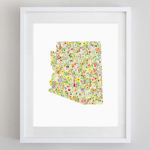 art print - arizona floral watercolor print - carly rae studio