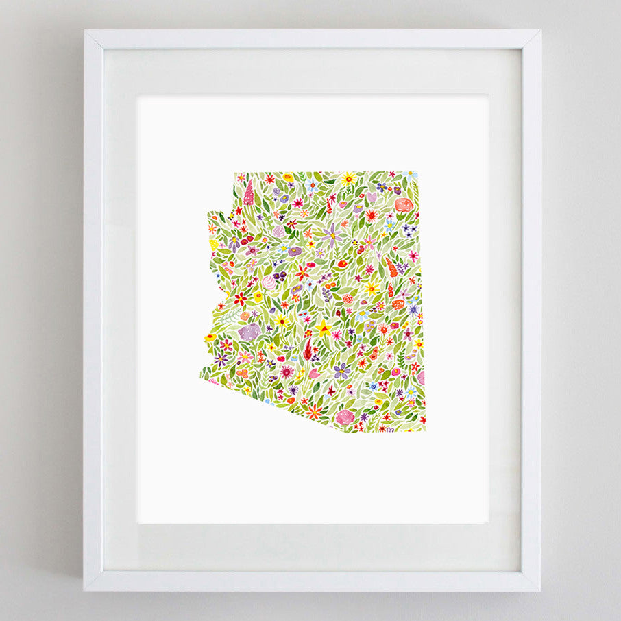 art print - arizona floral watercolor print - carly rae studio