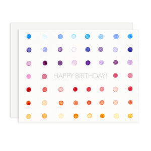 Happy Birthday Polka Dot Greeting Card