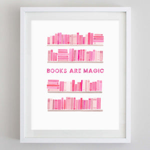 Books Are Magic Watercolor Print