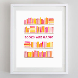Books Are Magic Watercolor Print