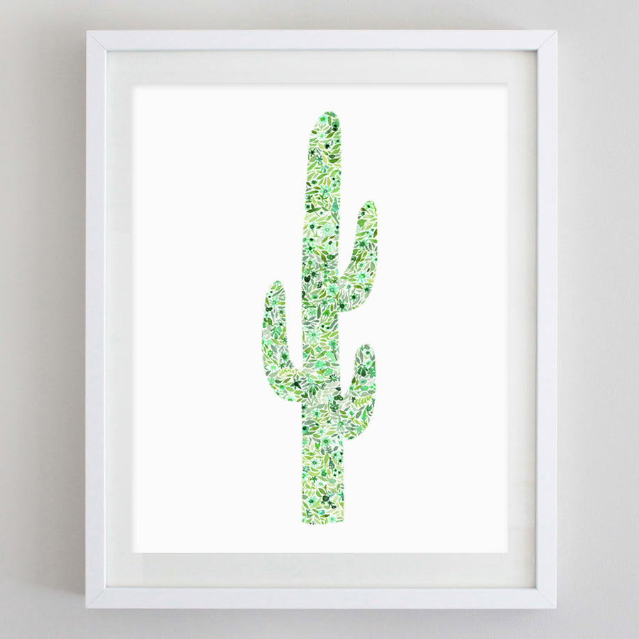 Cactus 2 Floral Watercolor Print