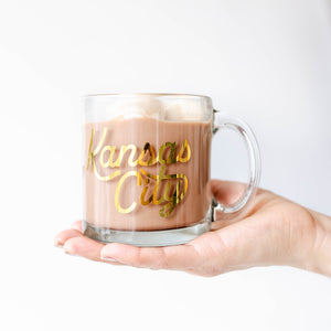 Kansas City Script Mug Gold