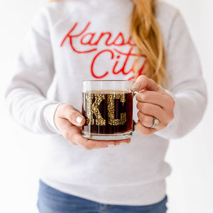 Floral KC Gold Mug