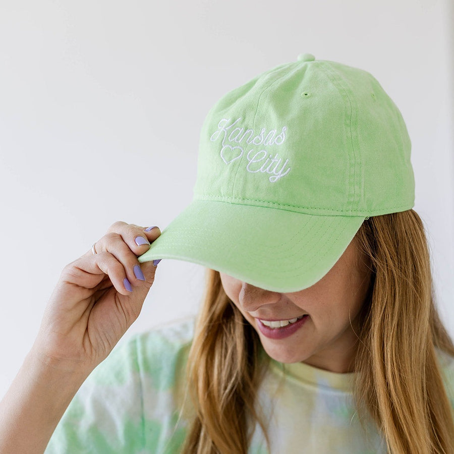 Kansas City Embroidered Hat - Green