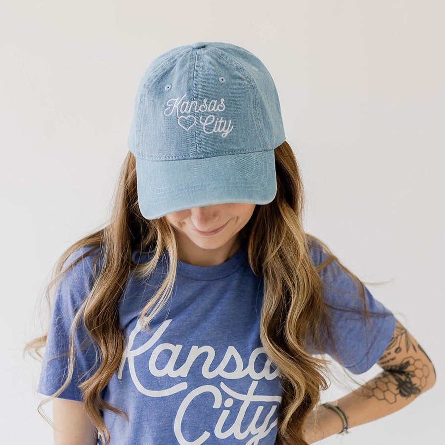 Kansas City Embroidered Hat - Blue