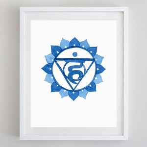 Third Eye Chakra Watercolor Print