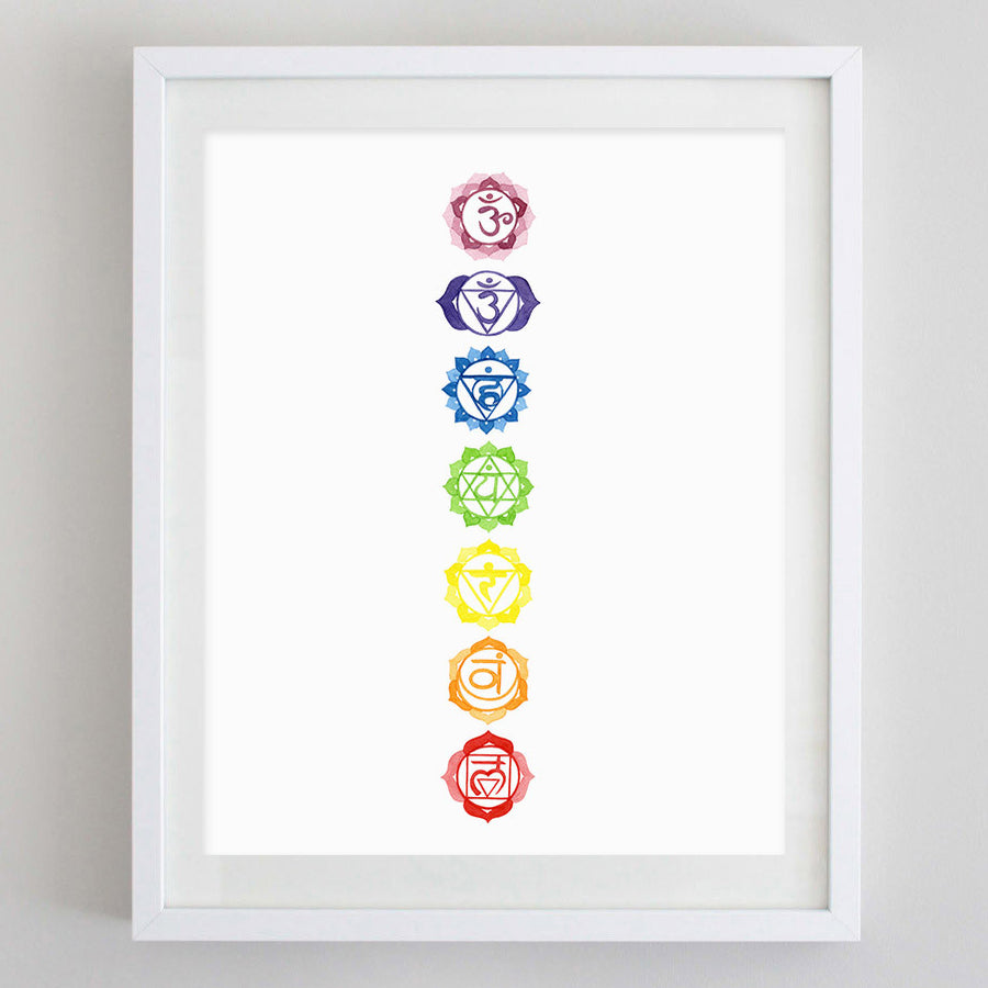 Crown Chakra Watercolor Print