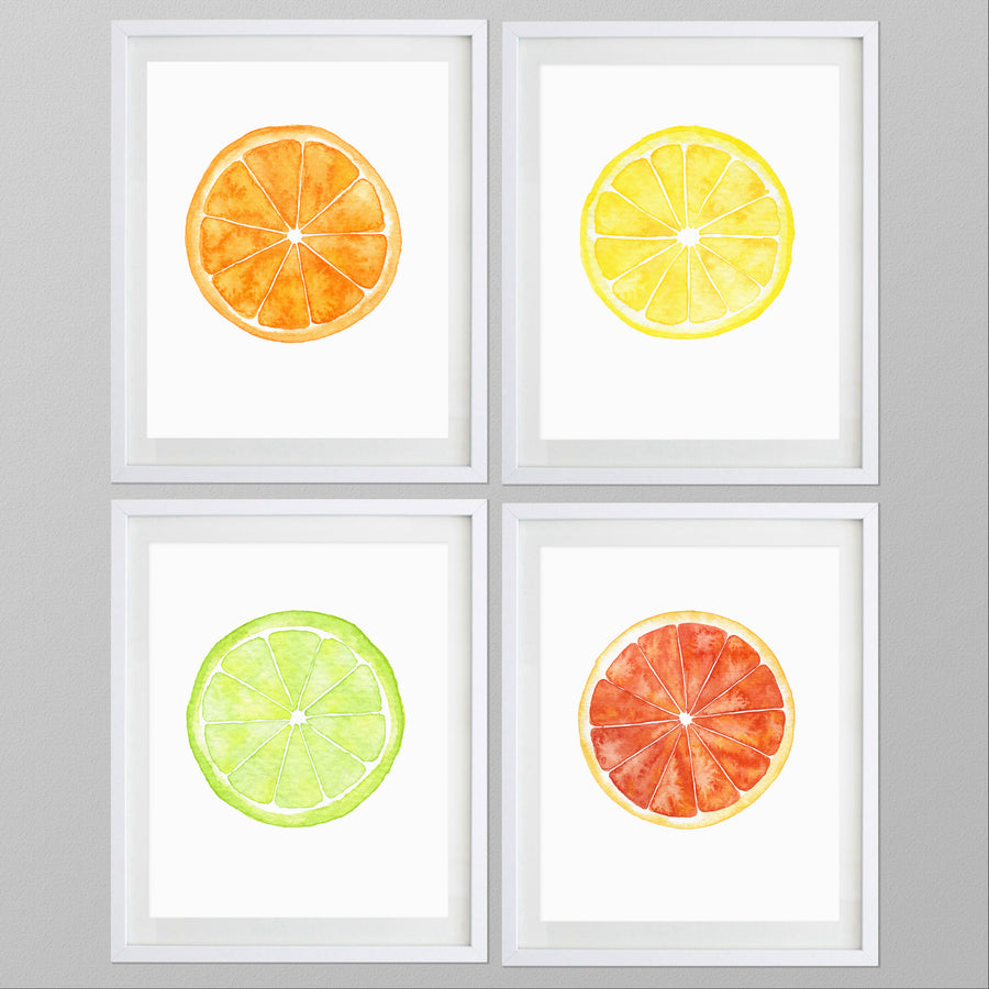 Lime Watercolor Print