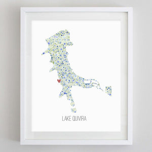 Lake Quivira Watercolor Print
