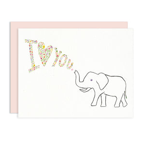 Elephant I Love You Greeting Card