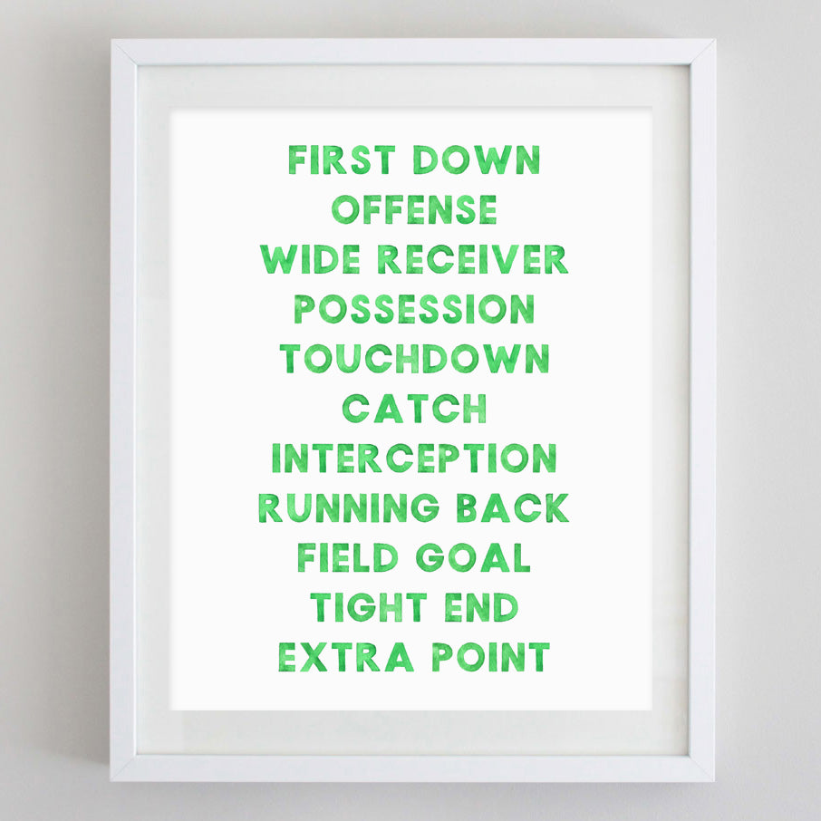 Hockey Watercolor Print