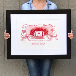 Matted and Framed Watercolor Prints - Set of 3 - Local Kansas City Delivery - 13x19"