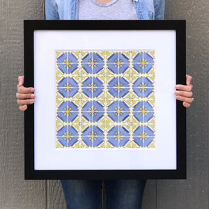 Matted and Framed Watercolor Print - Local Kansas City Delivery - 12x12"