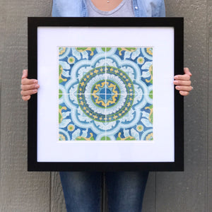 Matted and Framed Watercolor Print - Local Kansas City Delivery - 12x12"