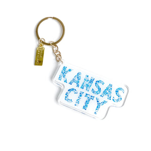 Kansas City Blue Keychain