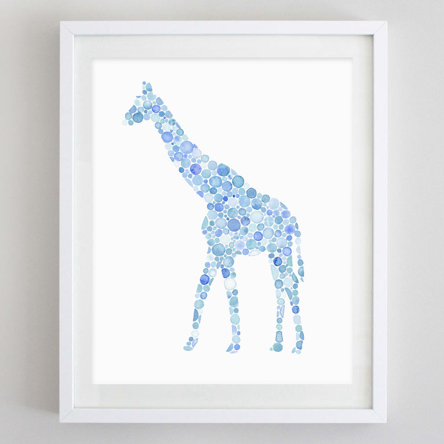 Giraffe Watercolor Print - Rae