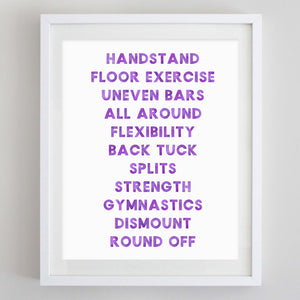 Lake Words Watercolor Print