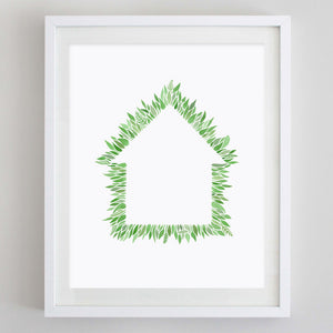 Home Greenery Watercolor Print