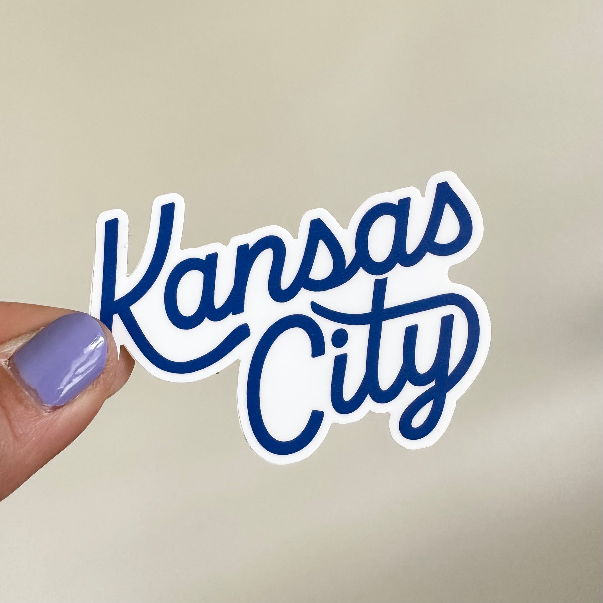 Ks Sticker Kansas City Blue Sticker - Carly Rae Studio