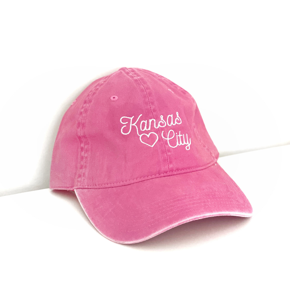 Kansas City Embroidered Hat - Pink