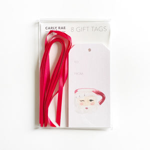 Vintage Santa Mug Gift Tags