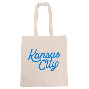 Kansas City Tote - Script Blue