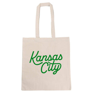 Kansas City Tote - Script Green