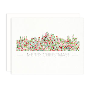 Kansas City Skyline Christmas Greeting Card