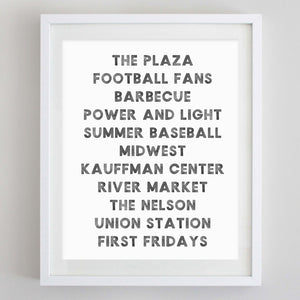Lake Words Watercolor Print