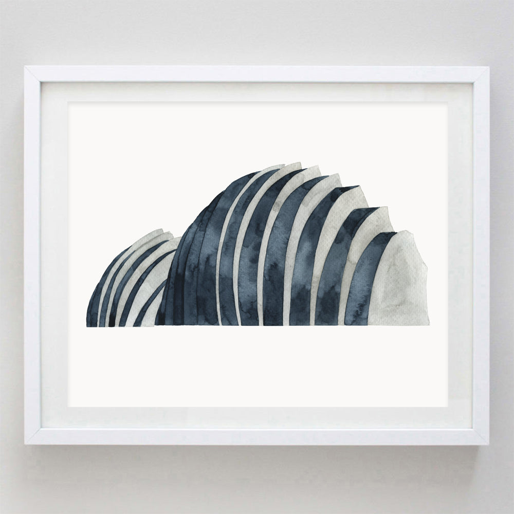 Kauffman Center KC Watercolor Print