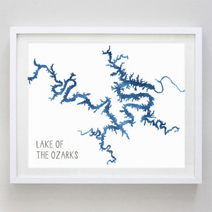 Lake of the Ozarks Watercolor Print