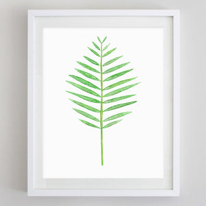 art print - set of tropical leaf botanical watercolor print - carly rae studio