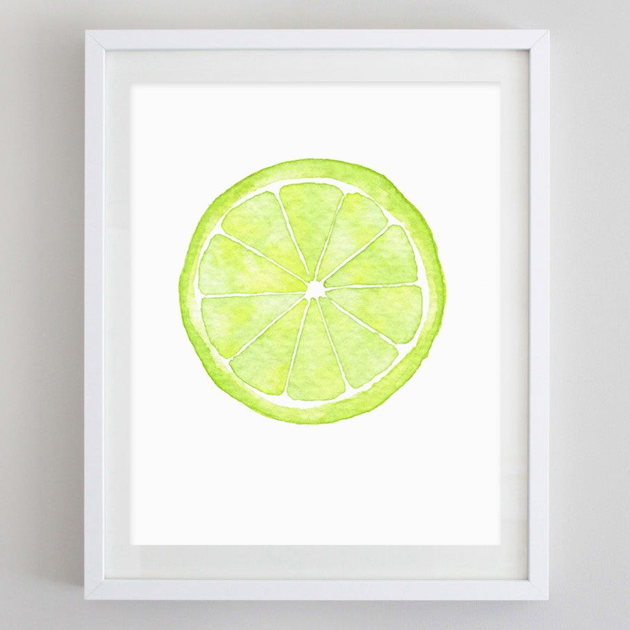 Lemon Watercolor Print