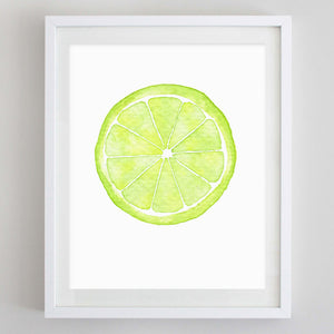 Orange Watercolor Print
