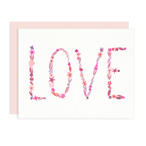 Love Floral Card