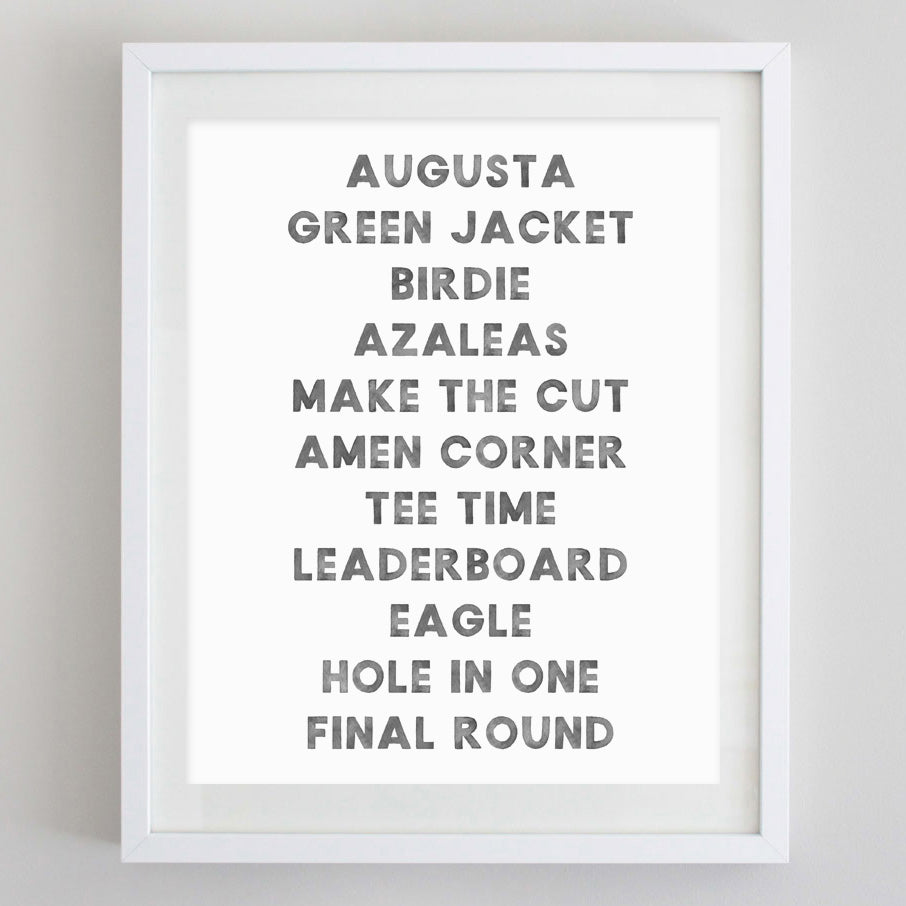 Masters Watercolor Print