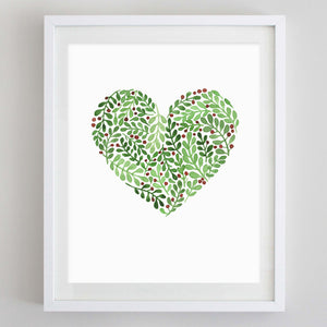 Mistletoe Quote Watercolor Print