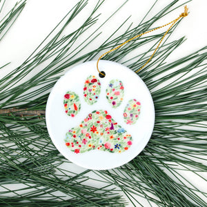 Paw Print Dog Ornament