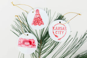 Kansas Floral Ornament