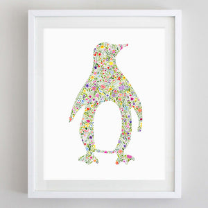 art print - penguin watercolor print - carly rae studio